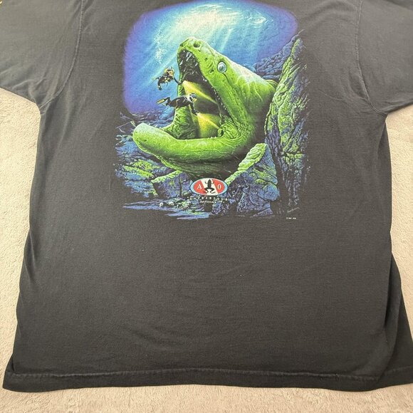 Vintage Amphibious Outfitter Shirt Mens 2XL Cayman Island Diver USA Made 90s Y2K - Picture 8 of 16